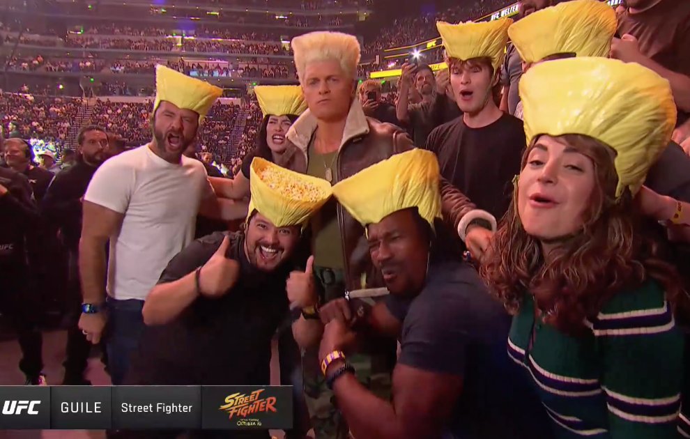 Cody Rhodes Attends UFC 332 Dressed as Street Fighter’s Guile