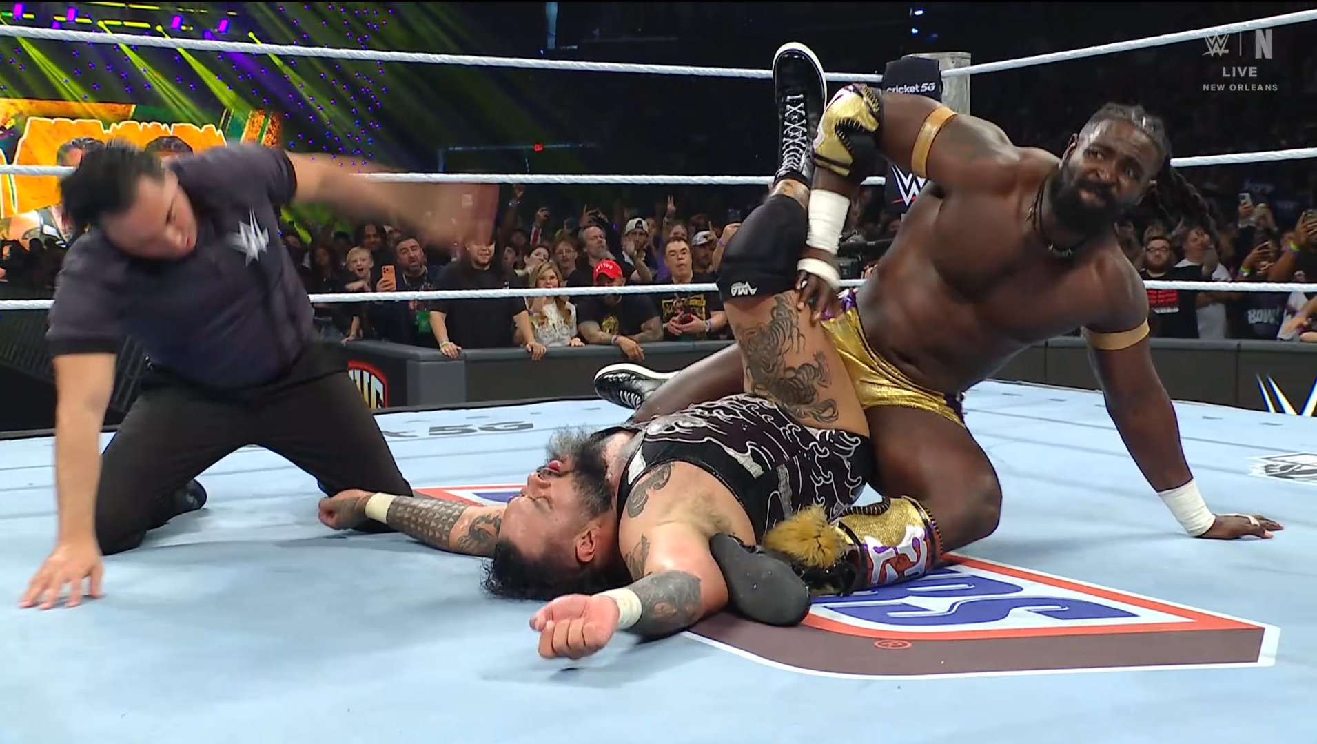 Oba Femi Survives Vision Interference, Tsunami Kick-Out to Defeat Bronson Reed at Money in the Bank