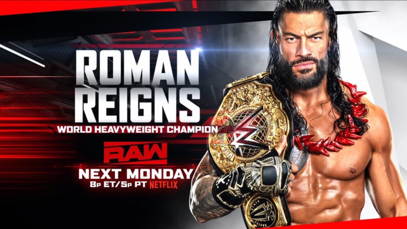 Roman Reigns Set to Return on October 19 WWE Raw, JD McDonagh vs. Joe Hendry Also Announced